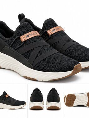 New Balance DynaSoft Beaya Sport slip-on shoes in Blacktop/Copper Metallic, wide